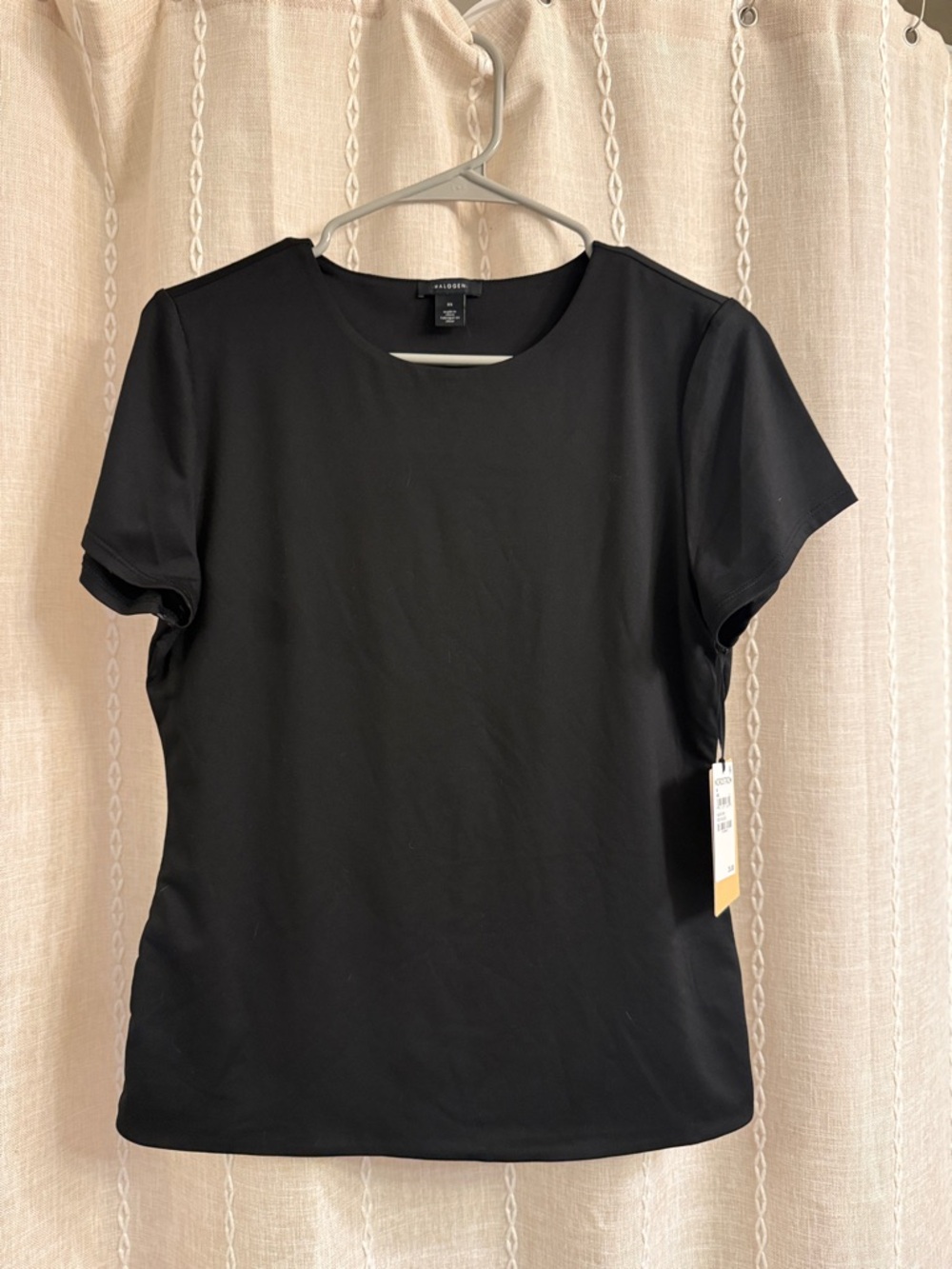 Halogen Black Short-Sleeve Crew Tee